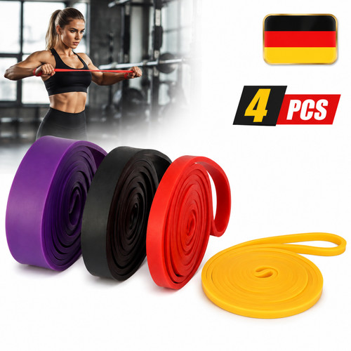 208 fitnessbänder 4er - fitnessbänder, set