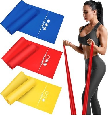 Fitnessbänder set lang - set, 2,5m