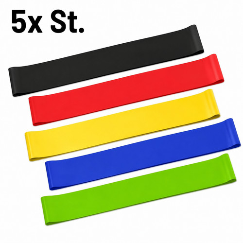 Fitnessbänder set - 5x,