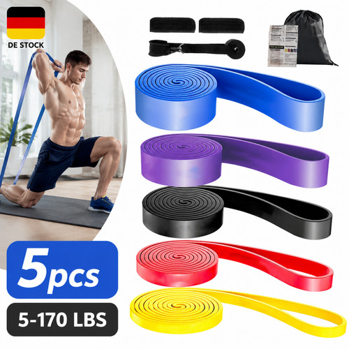 5er set fitnessbänder - set,