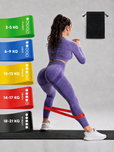 Fitnessbänder 5er set - 5er,