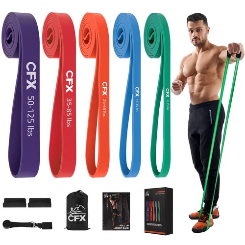 Fitnessbänder set - fitnessbänder, 5